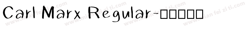 Carl Marx Regular字体转换
